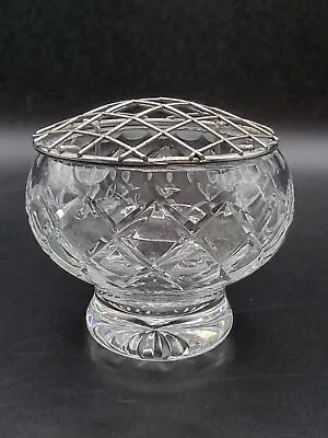 Buy Vintage Crystal Glass Royal Brierley Rose Bud Flower Bowl • 47.99£