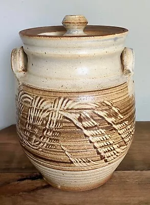Buy Vintage Le Dieu Studio Pottery Norfolk Stoneware Large Storage Jar Pot 25cm Tall • 19.99£