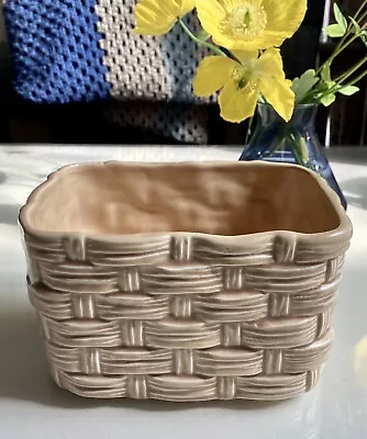 Buy Vintage Sylvac Planter Basket Shaped Pottery VGC Pattern 2784 Beige • 10£