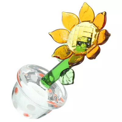Buy  Succulent Plants Glass Flower Paperweight Table Flowers Centerpieces Ornaments • 10.99£