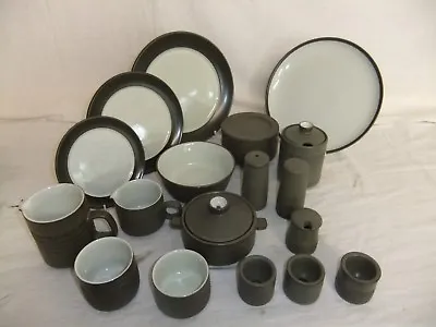 Buy C4 Pottery Denby Chevron - Vintage Plates, Bowls, Jugs, Pots, Various Sizes 1B4A • 7.99£