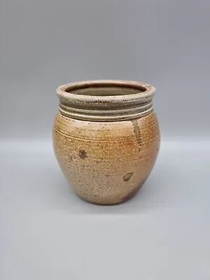Buy A Studio Pottery Salt Glazed Stoneware Pot / Vessel By Jason Braham, Wales. • 25£