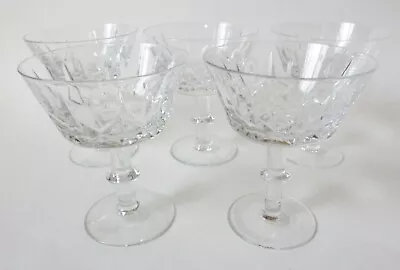Buy Royal Brierley Ascot Crystal Champagne Tall Sherbet Glasses Set Lot Of 5 • 27.98£