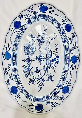 Buy Meissen, Blue Onion Oval Dish, Transfer Ware- Circa 1900 • 192.15£