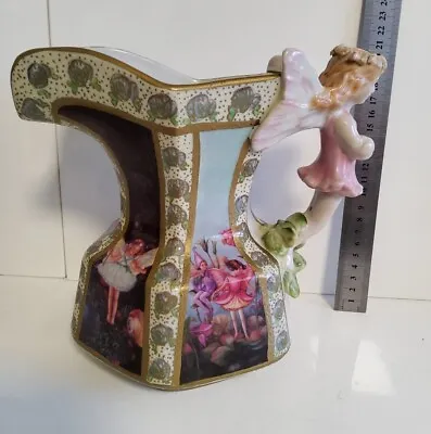 Buy Braithwaites Fairy Lustre Ware Cumbria Jug Vintage Fairy Handle 20cm High • 39.99£