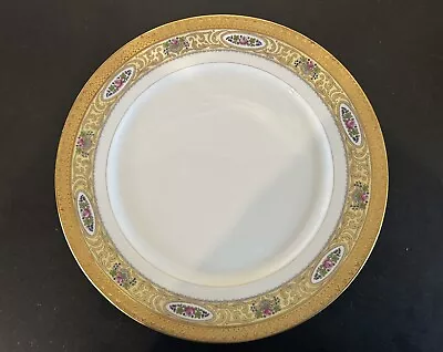 Buy Large Dinner Plate WM GUERIN Limoges France China Encrusted Gold Trim 10 7/8  • 17.92£
