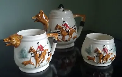 Buy Vintage Keele Street Pottery Teapot Set 1950's • 30£