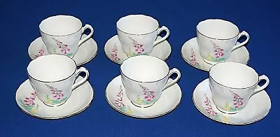 Buy New Chelsea Staffs Set 6 Foxglove Tea Cups & Saucers. • 29.99£