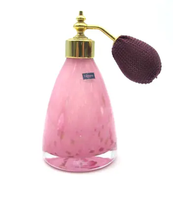 Buy Vintage Caithness Pink Glass Perfume Spray Atomiser W. Puffer • 14.99£