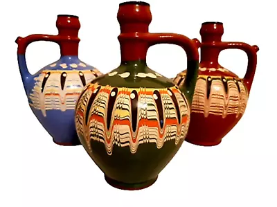 Buy Traditional Bulgarian Jug/pitcher Troyan Pattern Pottery - 2 Litres-unique Gift • 22.41£