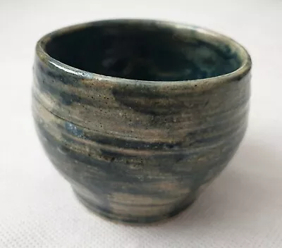 Buy British Studio Pottery Vase In Blue Glaze By Jean Ahmed Of Canterbury Kent 1995 • 13.98£