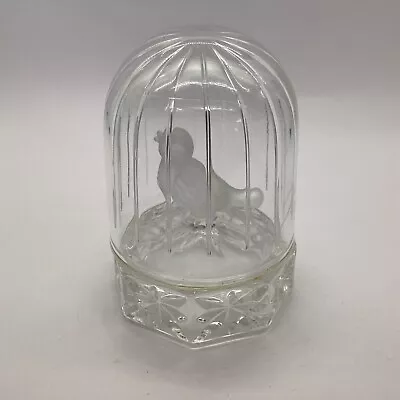 Buy Hofbauer Lead Crystal Bird Cage Dome Frosted Vintage Byrdes Collection • 16£