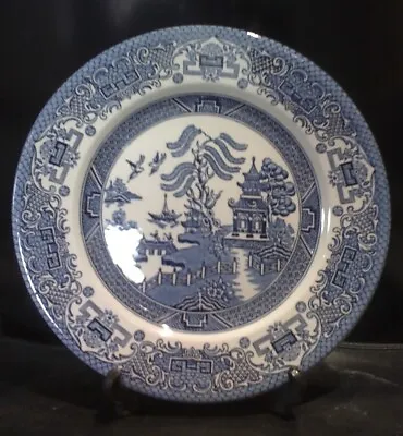 Buy English Ironstone Tableware Eit Willow Pattern Dinner Plate 10   Excellent • 4.50£