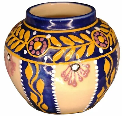 Buy Antique Vintage H B Quimper France Miniature Vase #234 PI Blue & Yellow Floral • 29.99£