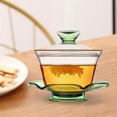 Buy Kungfu Glass Tea Set With Lid Traditional Tea Maker Teaware Kettle Tea Bowl • 8.99£
