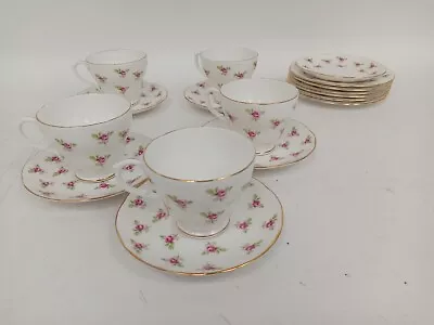 Buy Duchess Bone China England White With Pink Rose 16 Piece Vintage Collectable  • 9.99£