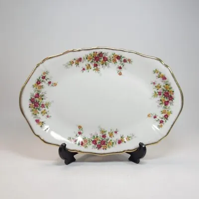 Buy Royal Grafton Rose Garden Oval Serving Plate Fine Bone China Gold Gilt Floral • 25£