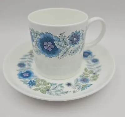 Buy Vintage Wedgwood CLEMENTINE Demitasse Coffee Cup Can Ssucer Flowers Floral • 8£