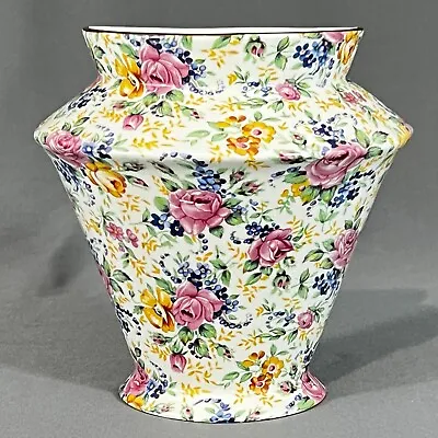 Buy James Kent Collectors Chintz Wall Pocket 6 In White Pink Yellow Blue England • 71.03£
