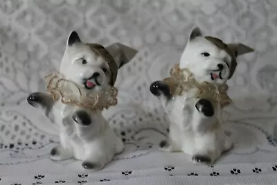 Buy Unusual Collectable China Dog Figures   2 Circus Terriers  • 16£