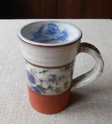 Buy Floral Jane Booth Studio Pottery Mug With Rowing Family (Signed On Base) • 17£