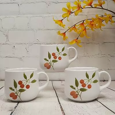 Buy Set Of 3 Noritake Progression China Berries 'N Such Pattern Coffee Tea Cups Mugs • 18.02£