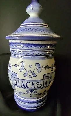 Buy Vintage Manlinelli Deruta Italalien Pottery Jar Hand Signed Blue And White • 18.94£