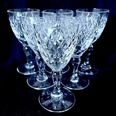 Buy ROYAL BRIERLEY COVENTRY PATTERN SHERRY GLASSES Set Of Six • 45£