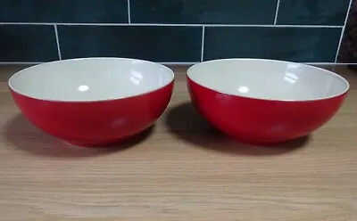 Buy 2 X DENBY COOK & DINE CHERRY 6 ½ INCH SOUP/CEREAL BOWL DINNERWARE • 11.99£