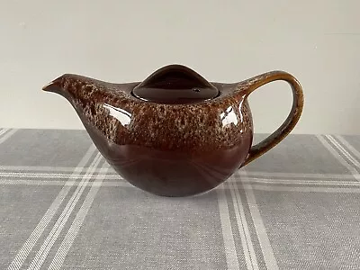 Buy Kernewek Cornwall Pottery Teapot Brown Drip Glaze • 8£