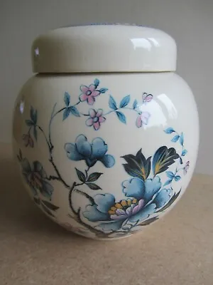 Buy Sadler Pottery Blue Ginger Jar With Lid • 7£