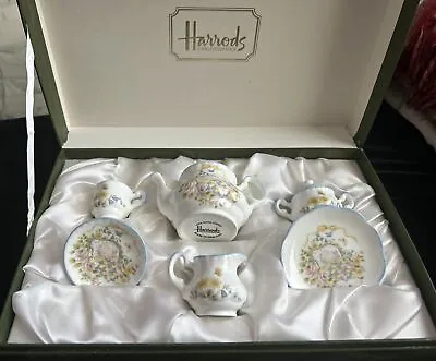 Buy Harrods Knightsbridge Miniature Tea Set In Original Presentation Box Vintage  • 35£