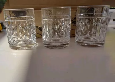 Buy 3 X Ralph Lauren Crystal Cut Glass Whiskey Tumblers Glasses Engraved • 19.99£