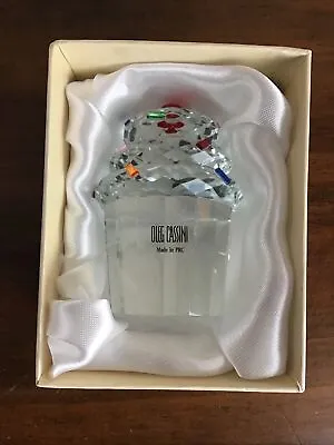 Buy Oleg Cassini Crystal Glass Sprinkles Cupcake Collectible 3 1/2  Paperweight • 16.58£