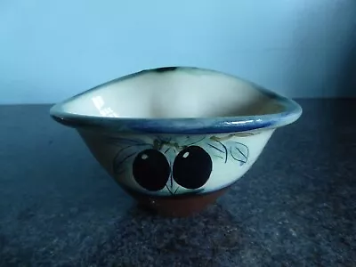 Buy Pottery - Olive Dish / Bowl - Hand Painted Design • 12.99£