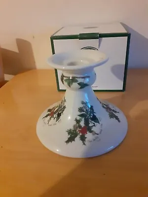 Buy Portmerion The Holly And The Ivy Christmas Candlestick Holder  • 9.99£