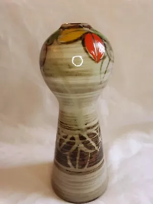 Buy Vintage Studio Art Pottery Hand Thrown Glazed Ceramic Bud Vase 8.5  Signed • 29.38£