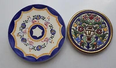 Buy Sevillearte Pottery Signed Plate- Made In Spain See Pictures & 1 Spanish Plate • 19.99£