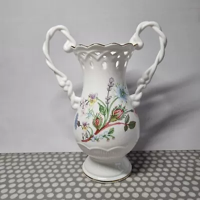 Buy Aynsley Fine Bone China  Wild Tudor  Chantille Mantel Vase • 29.99£