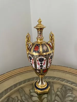 Buy Royal Crown Derby, Old Imari 1128, Solid Gold Band Trophy Vase  12 “ High • 1,150£