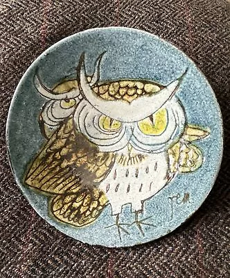 Buy Mid-Century Joyce Morgan Chelsea Pottery Owl Dish Plate • 22£