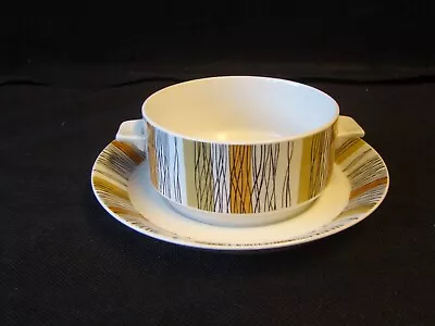 Buy Jessie Tate Design Midwinter Mid Century Sienna Soup Cereal Bowl & Saucer • 14£