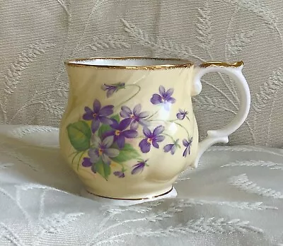 Buy Queens Bone China Coffee Mug “Flowers Of The Month” April With Violets  • 5.50£