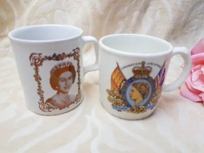 Buy Queen Elizabeth II Furnivals 1953 Coronation Mug + Gold Queens 1977 Jubilee Mug • 6£