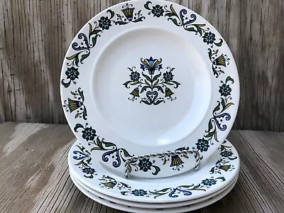 Buy J&G Meakin Minuet Made In England Ironstone Small B&B Or Dessert Plates Set Of 4 • 21.96£