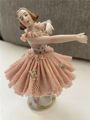 Buy Vintage Authentic Dresden Germany Porcelain China Ballet Figurine 4 X 5.5 • 122.99£
