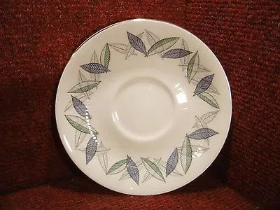 Buy * ROYAL STANDARD  TREND  Blue Turquoise Foliage 5.5  SAUCER  • 2.99£