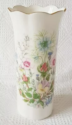 Buy AYNSLEY ~ Wild Tudor ~ Vase ~ Fine Bone China ~ Wild Flowers ~ 14.5cm Tall • 8.99£