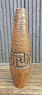 Buy Mid-Century ARNOLD WIIG Brutalist Art Pottery Stoneware Vase Norway 1950s • 18£