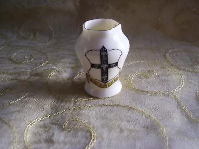 Buy 20th Century Arcadian Pottery Miniature Novelty  Vase ~ Walsingham Crest • 3£